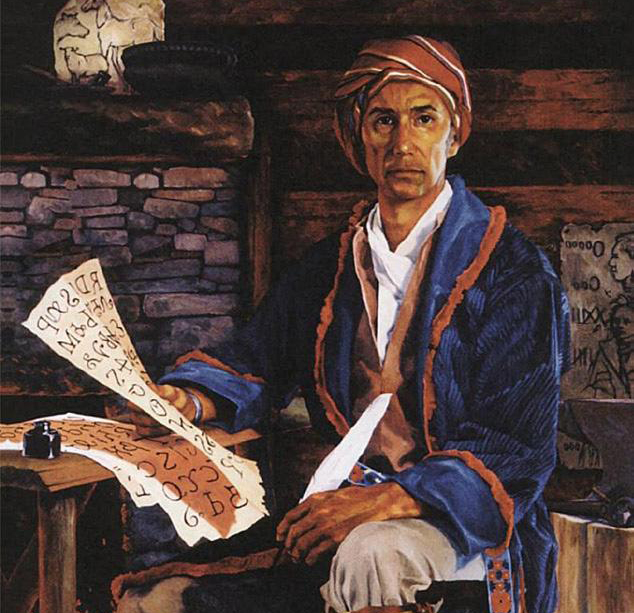 “Sequoyah” by Carlyle Urello, 1988
